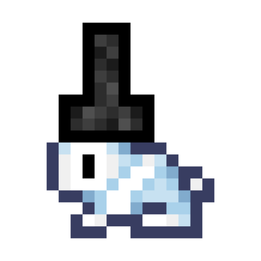 profile picture. A Terraria bunny with a tophat